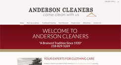 Desktop Screenshot of andersoncleaners.com